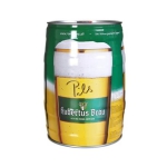 年货必备：胡贝托 派对皮尔森干啤酒5L桶 京东商城价格119包邮（凑单低至79）