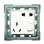 ABB AU20553-WW 由艺Uni-art系列远距离五孔插座（<span class='ys'>带控制开关</span>） 亚马逊中国18元