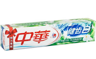 中华健齿白白兰茶语牙膏