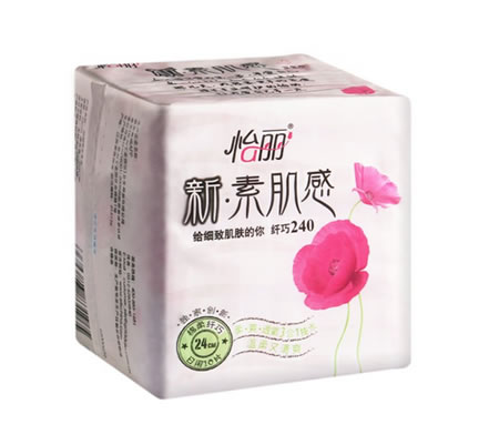 怡丽新·素肌感棉柔纤巧日用卫生巾