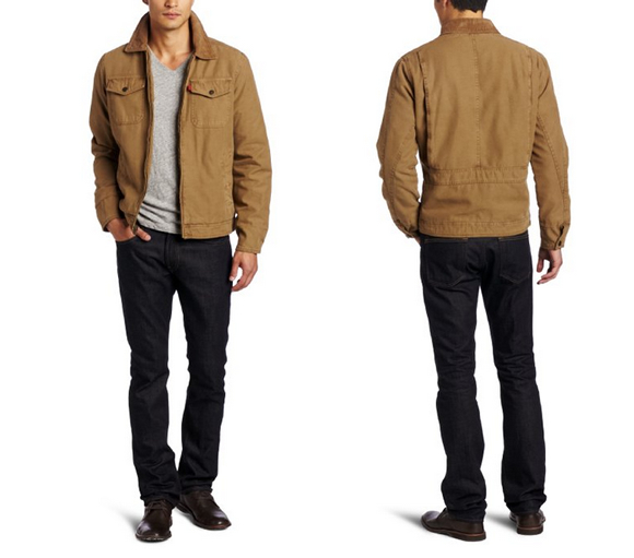 Levi's男士纯棉工装夹克