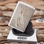 Zippo 沙滩足迹防风打火机 美国Amazon价格16.38美元 海淘到手约100RMB