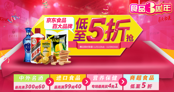 食品3周年庆