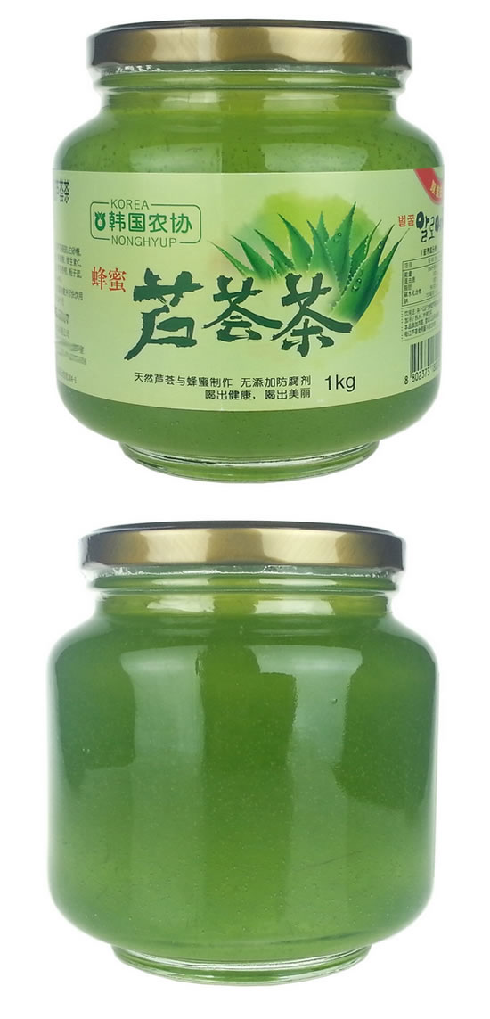 韩国农协蜂蜜芦荟茶1kg*2瓶