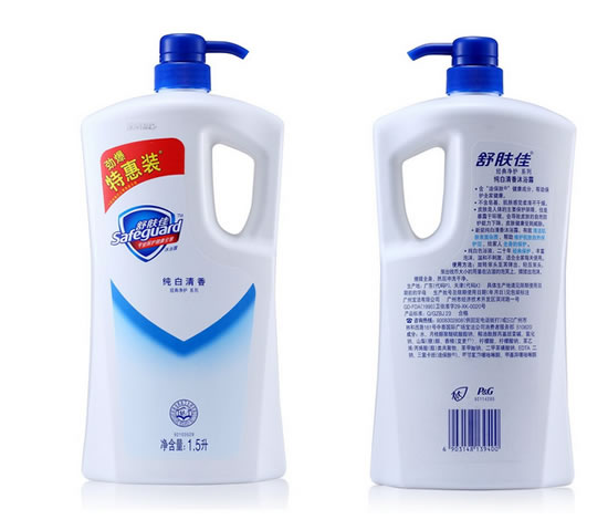 舒肤佳纯白清香沐浴露1.5L