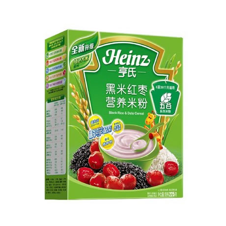 亨氏黑米红枣营养米粉
