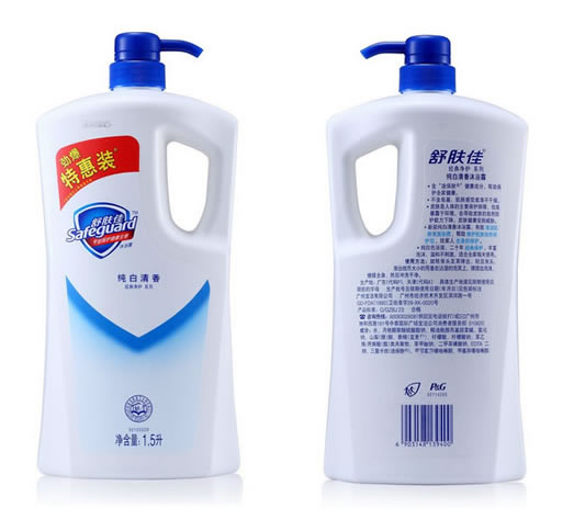 舒肤佳纯白清香沐浴露1.5L装