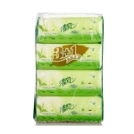清风 绿茶茉香抽纸 150抽4包装 苏宁易购价格12.9包邮（2件七折，<span class='ys'>低至9元/件</span>）