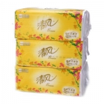 清风 200抽3包 花韵标准型抽取式面纸 苏宁易购价格15.9包邮（满2件下单五折，<span class='ys'>折合7.95元/件</span>）