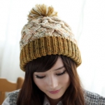 一叶星 女士韩版秋冬天针织可爱护耳毛线帽 天猫价格8.9包邮