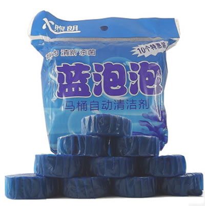 我有蓝泡泡马桶洁厕剂10枚装
