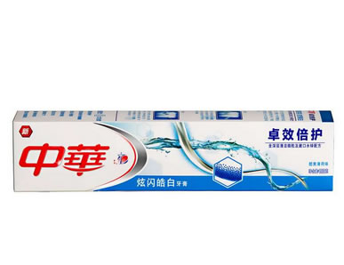 中华卓效倍护炫闪皓白牙膏