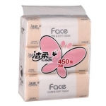 洁柔 面子系列百花香味三层抽取式面纸150抽*3包 苏宁价格10.9包邮