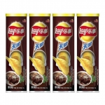 乐事 无限黑椒牛扒味104g*4盒 苏宁价格23.92包邮(8折)