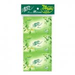 清风 3层8张9包绿茶茉香袖珍面纸 苏宁价格3.64包邮（7折）