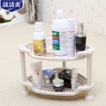 清清美 两层塑料浴室置物架/收纳架/厨房储物架 天猫价格9.9包邮