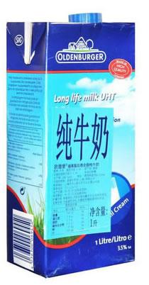 欧德堡全脂牛奶1L  