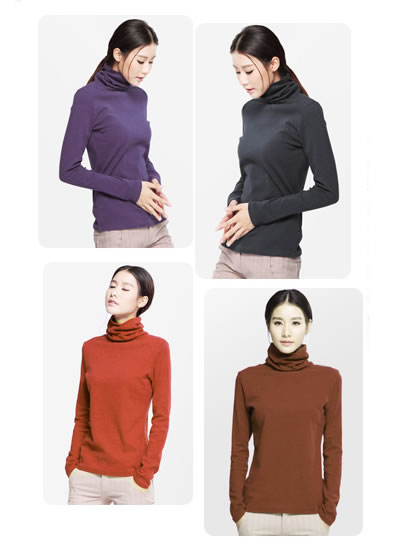 卡啦而女式高领打底衫