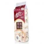清风 原木纯品3层240段卷纸*10卷 我买网价格9.9（华南站）
