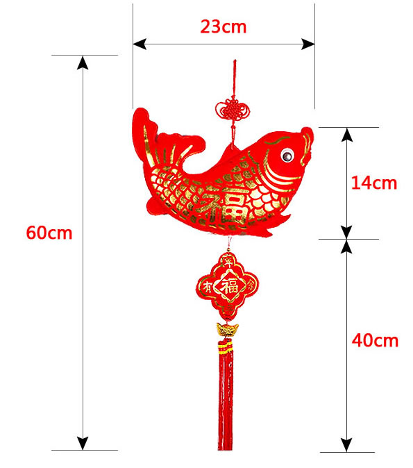 年年有余中国结福字鱼