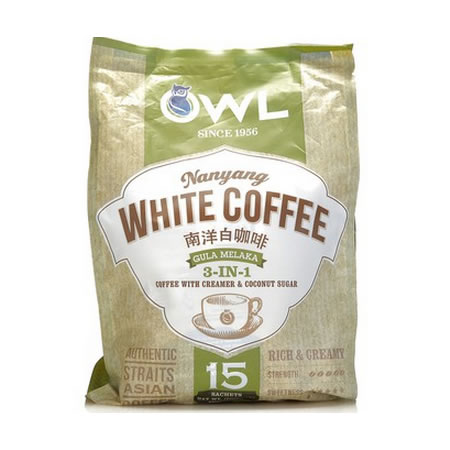 猫头鹰3合1南洋白咖啡600g