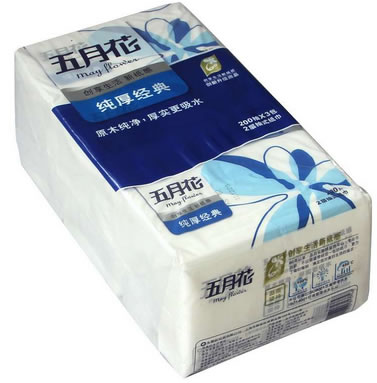 五月花抽式紙巾200抽*3包