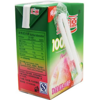 汇源100%桃果汁 