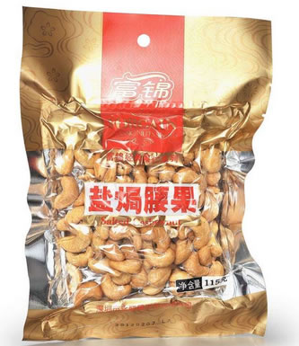 富锦袋装盐焗腰果115g 