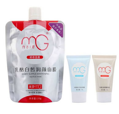 美即乳酪白皙润颜唧唧面膜130g