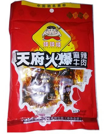 棒棒娃天府火爆麻辣牛肉干98g