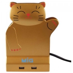 MIG 招财猫防雷电涌保护插座SP-483U2 苏宁69包邮