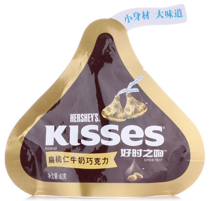 好时之吻扁桃仁牛奶巧克力 