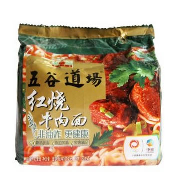 五谷道场麦香红烧牛肉面