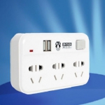 拳王 P16USB 三位总控+双USB无线插座  苏宁易购价格18包邮