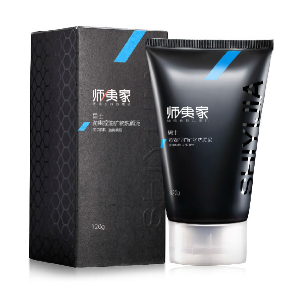 师夷家男士劲爽控油矿物洗颜泥120g