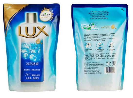 力士闪亮冰爽沐浴乳补充装650ml 