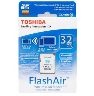 东芝FlashAir WIFI SDHC存储卡