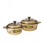 康宁 VS-384/CN  0.8L+1.25L晶彩透明锅 京东商城价格299（399-100）