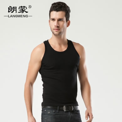 朗蒙 2014夏装新款男士背心