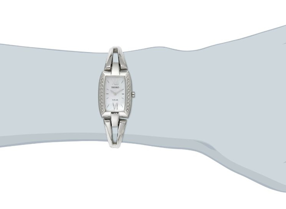 Seiko SUP083女士珍珠贝水晶腕表