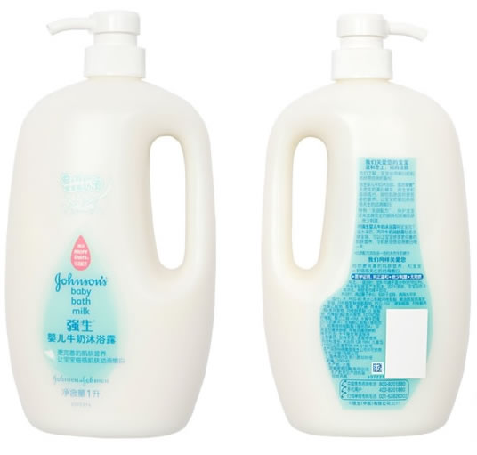 强生婴儿牛奶沐浴露1000ml+300ml