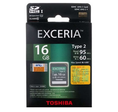 东芝EXCERIA-Type2 UHS-I SDHC储存卡