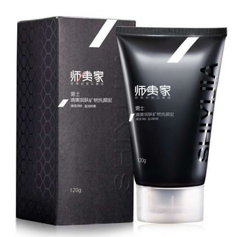 师夷家男士清爽润肤矿物洗颜泥120g