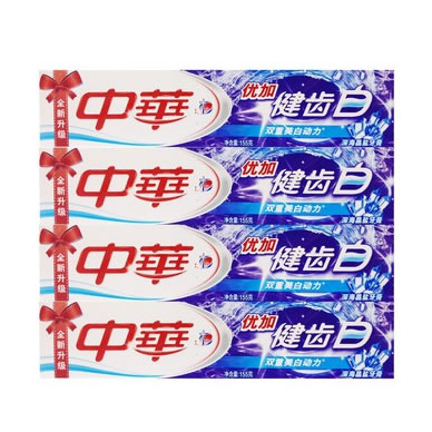 中华优加健齿白深海晶盐牙膏