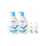多芬 夏日滢润沐浴乳720ml*2瓶+多芬清透水润沐浴乳190ml*2瓶 飞飞商城价格39.9元