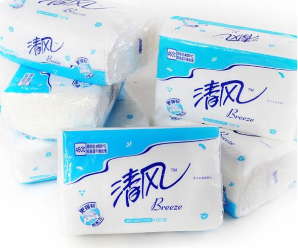 清风卫生纸100抽*6包
