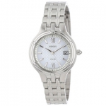 SEIKO 精工 女士时尚不锈钢光动能表 银色 SUT015 美国亚马逊86美元