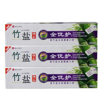 LG竹盐精品全优护原味牙膏