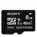 索尼 8GB TF(MicroSD)UHS-1高速存储卡(Class10)读取速度40MB/S 京东商城42元