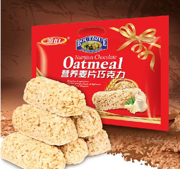 雅伯营养燕麦巧克力500g